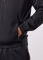 Gym King Core Plus Panel Full Zip Hood Tracksuit - Black