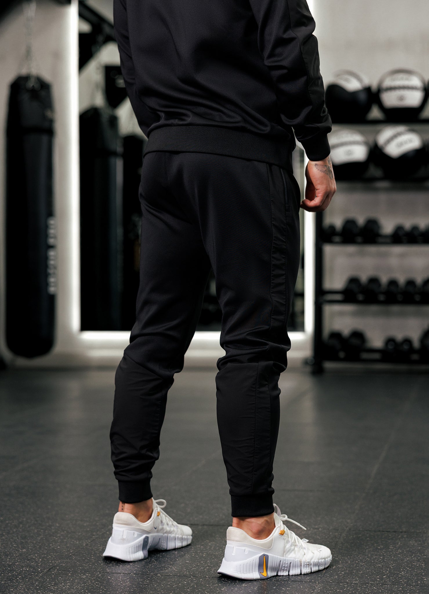 Gym King Core Plus Panel Jogger - Black