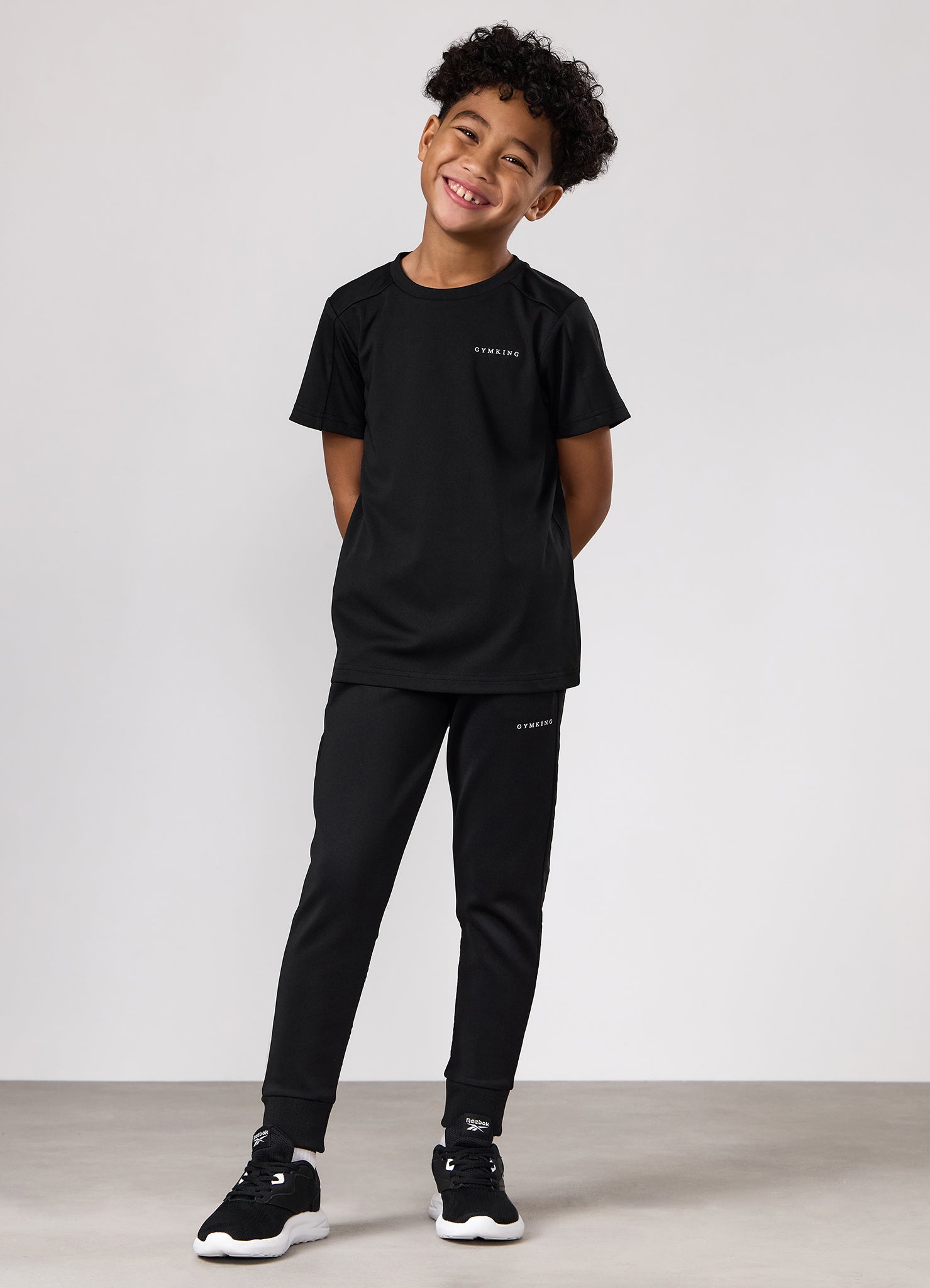 Gym King Kids Core Plus Panel Jogger - Black