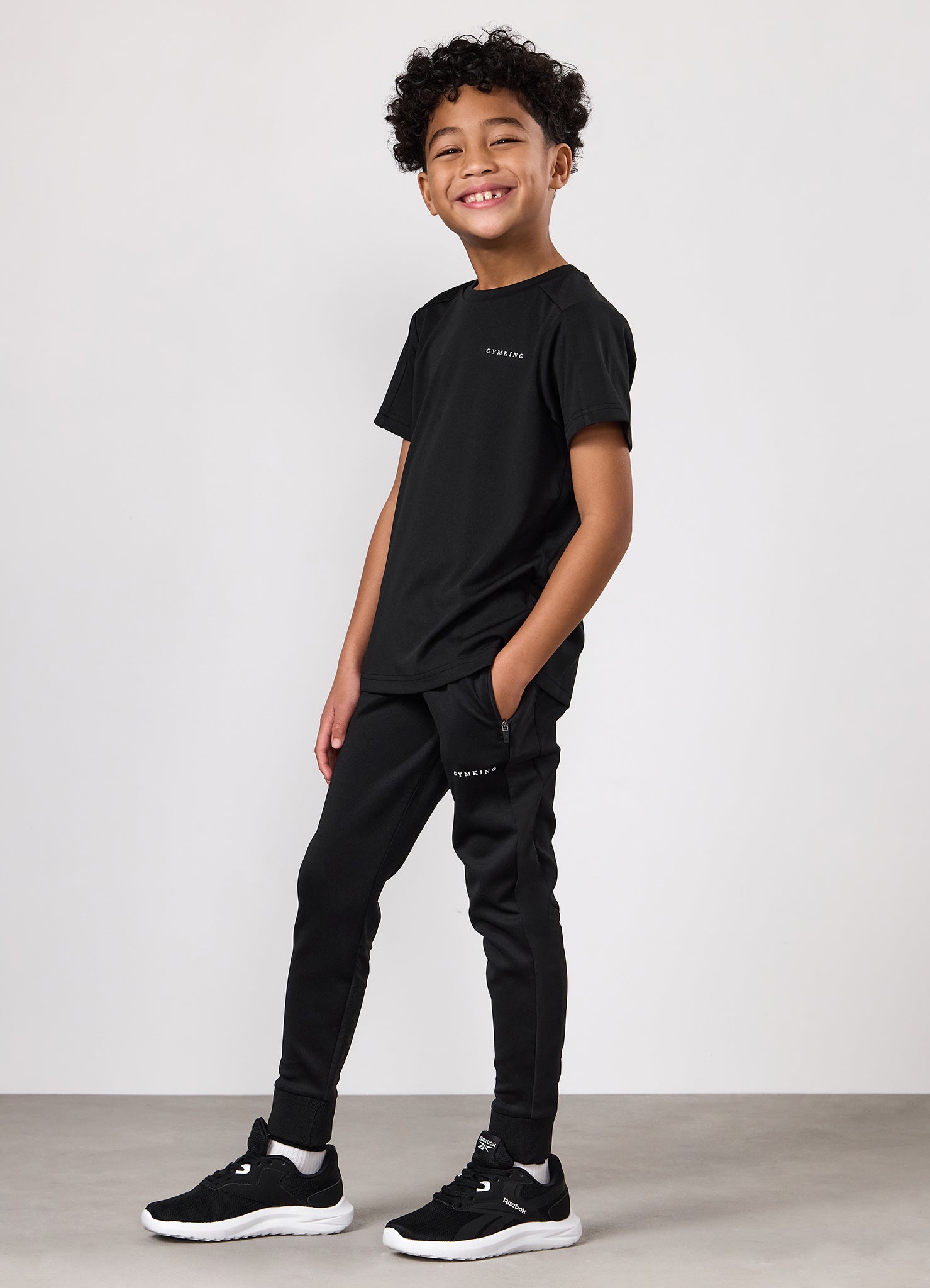 Gym King Kids Core Plus Panel Jogger - Black