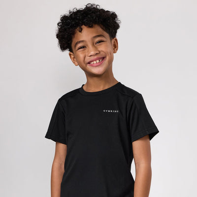 Gym King Kids Core Plus Panel Tee - Black