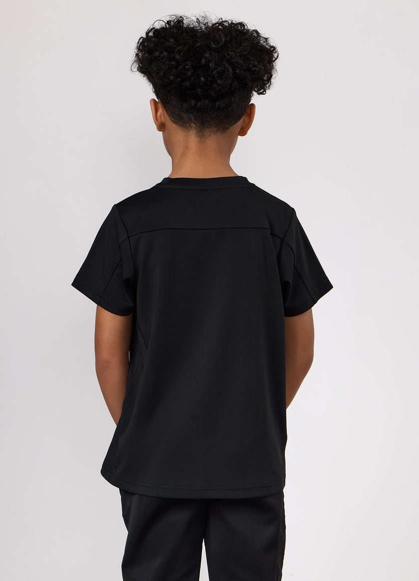 Gym King Kids Core Plus Panel Tee - Black