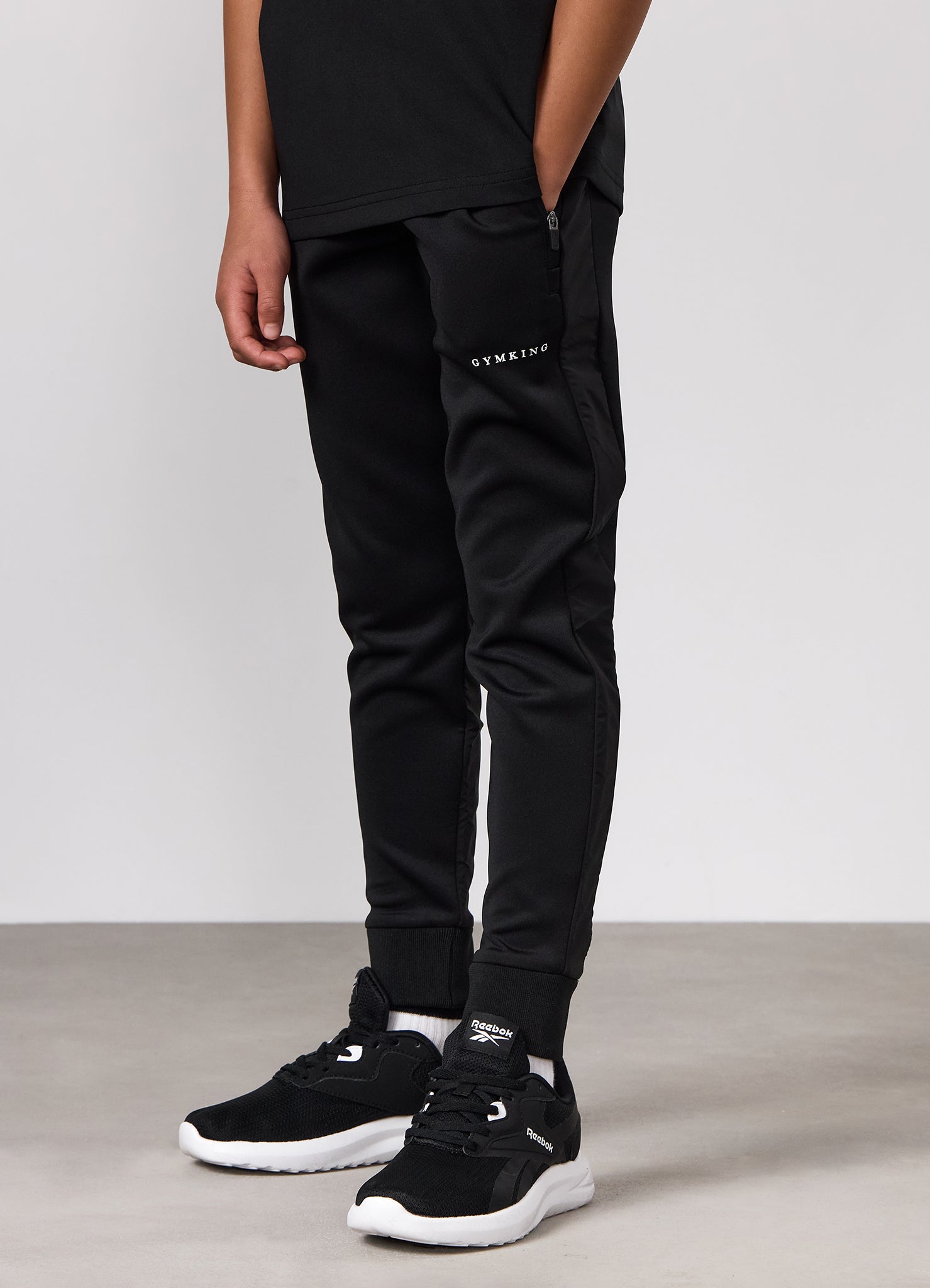 Gym King Kids Core Plus Panel Jogger - Black