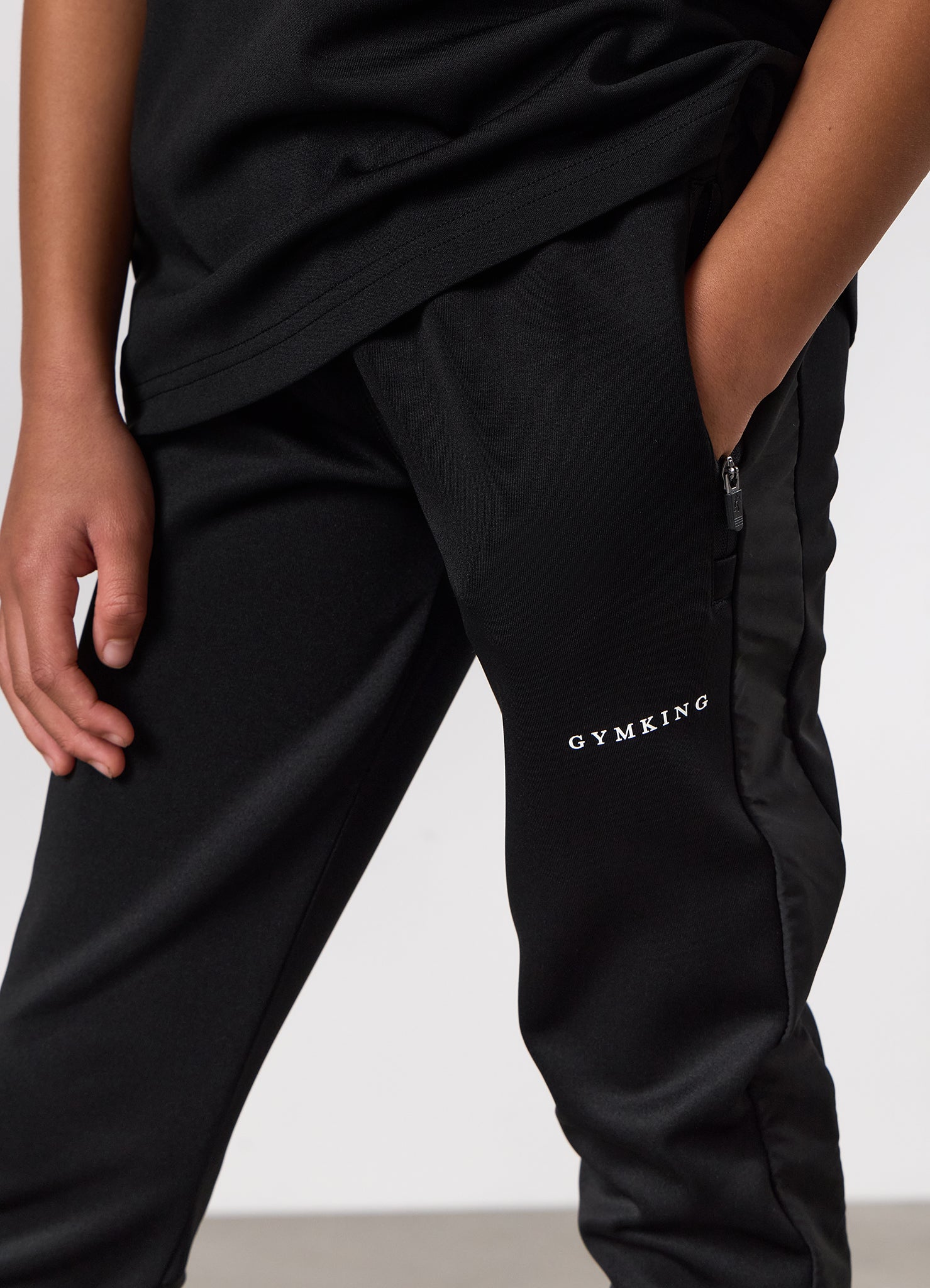 Gym King Kids Core Plus Panel Jogger - Black