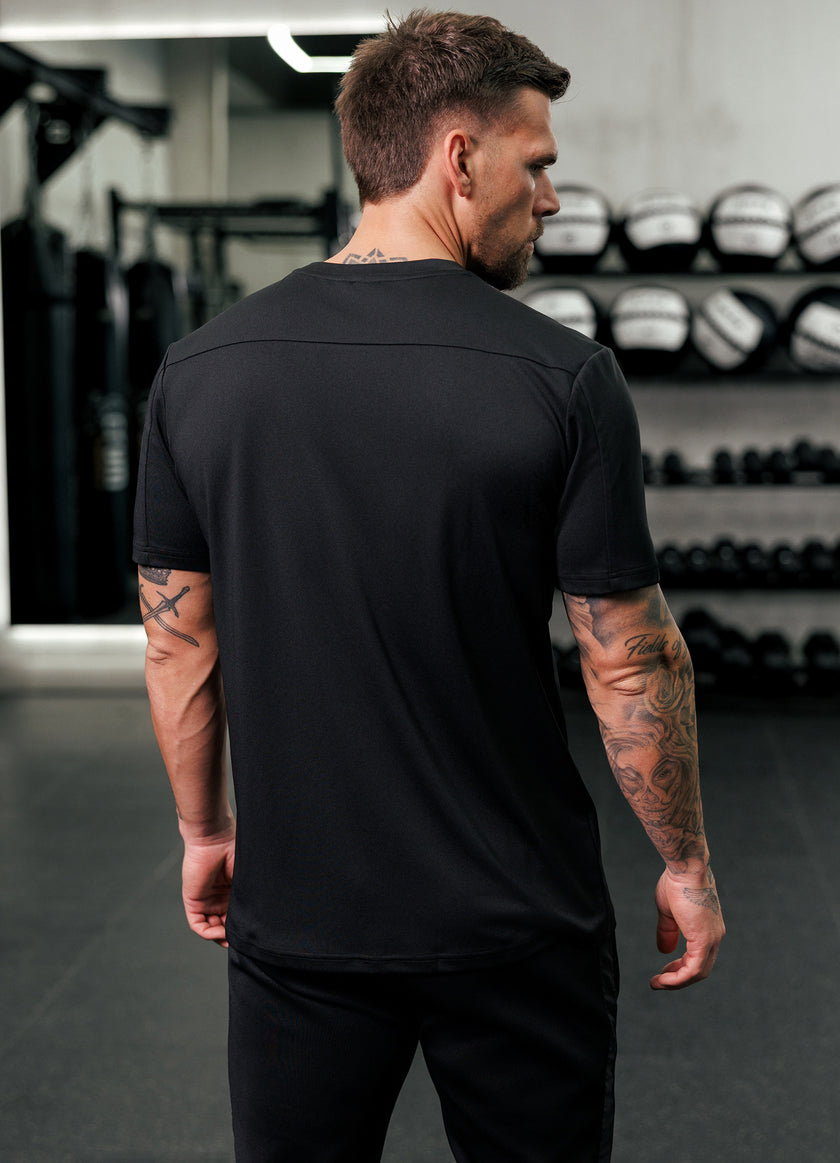 Gym King Core Plus Panel Tee - Black