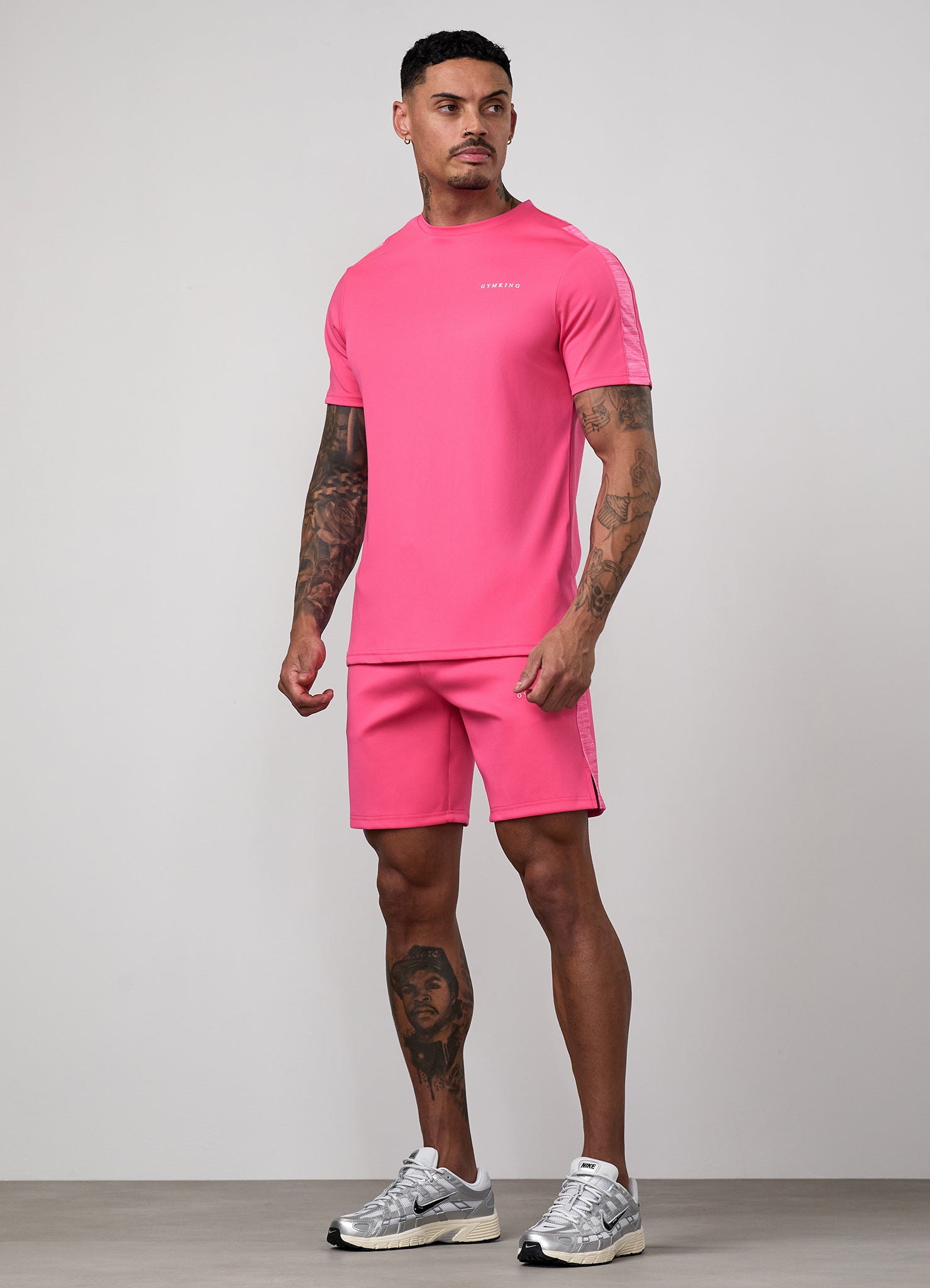 Gym King Core Plus Poly 2.0 Tee - Pink
