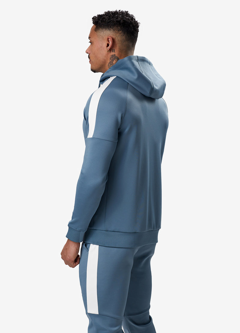 Gym King Core Plus Poly FZ Hood - Smoke Blue