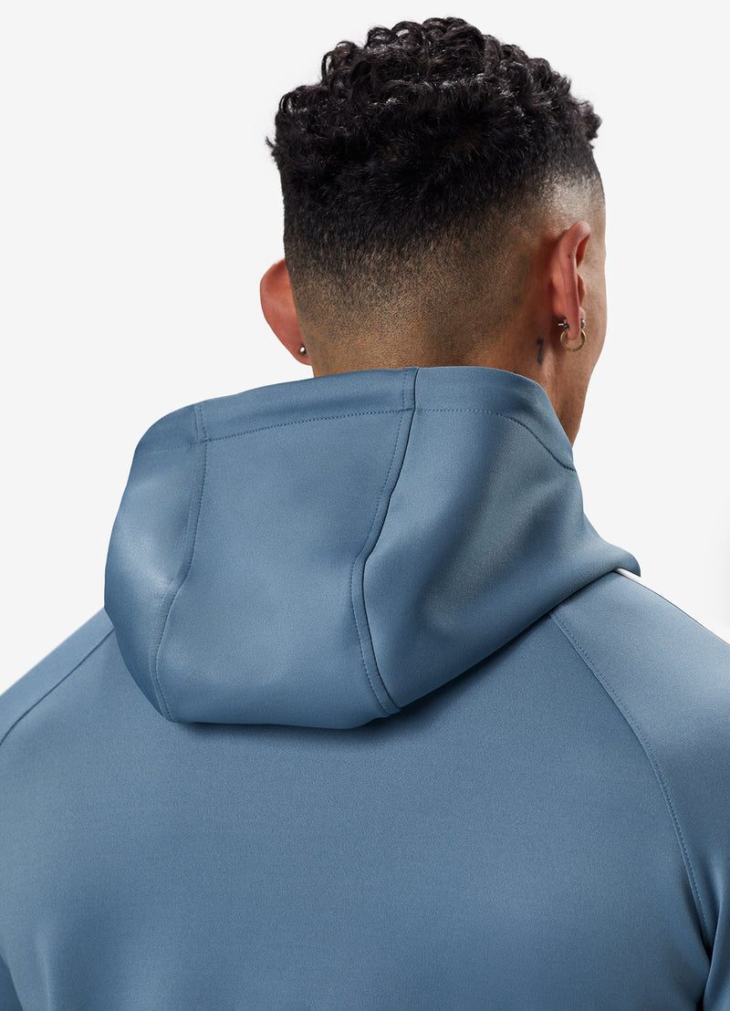 Gym King Core Plus Poly FZ Hood - Smoke Blue