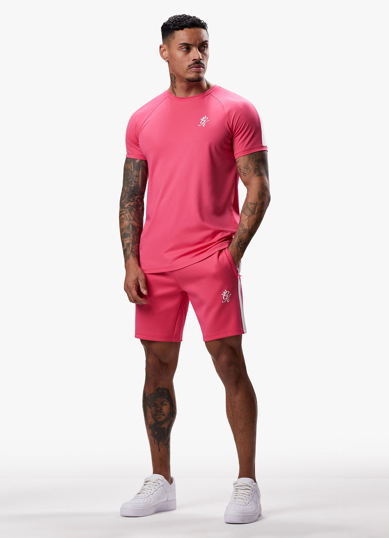 Gym King Core Plus Poly Tee - Fuchsia