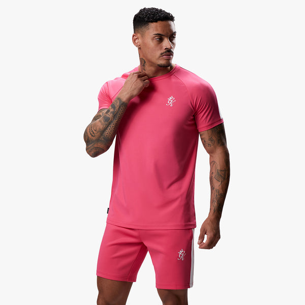 Gym King Core Plus Poly Tee - Fuchsia