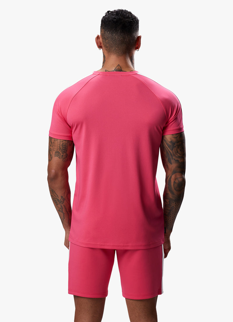 Gym King Core Plus Poly Tee - Fuchsia