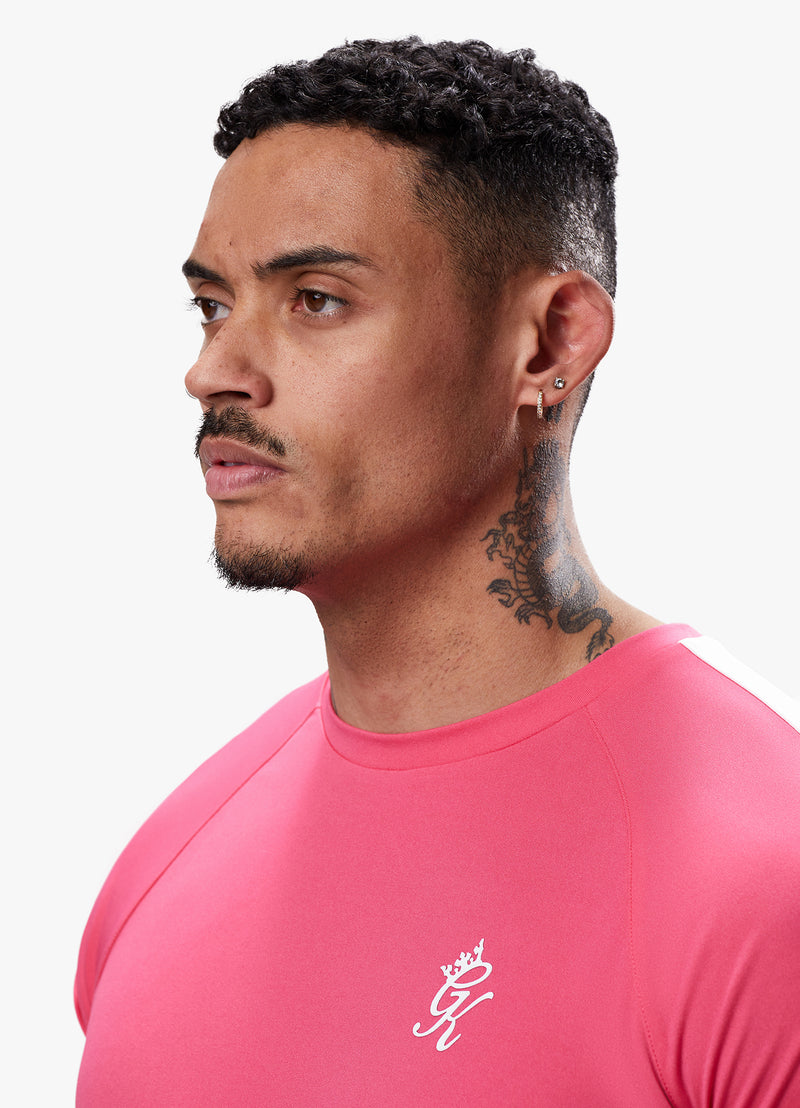 Gym King Core Plus Poly Tee - Fuchsia