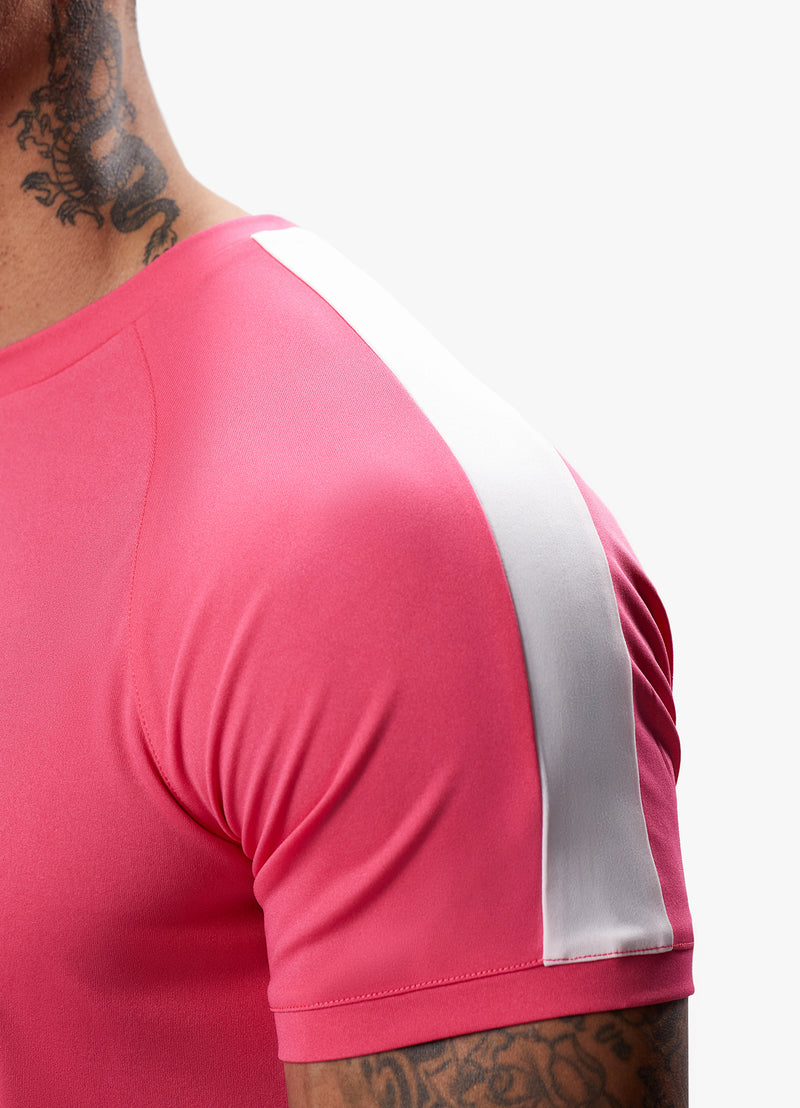 Gym King Core Plus Poly Tee - Fuchsia