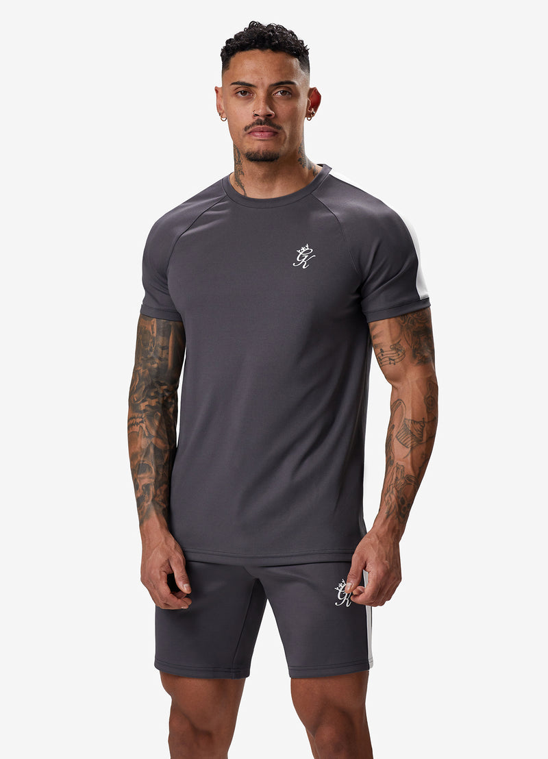 Gym King Core Plus Poly Tee - Graphite