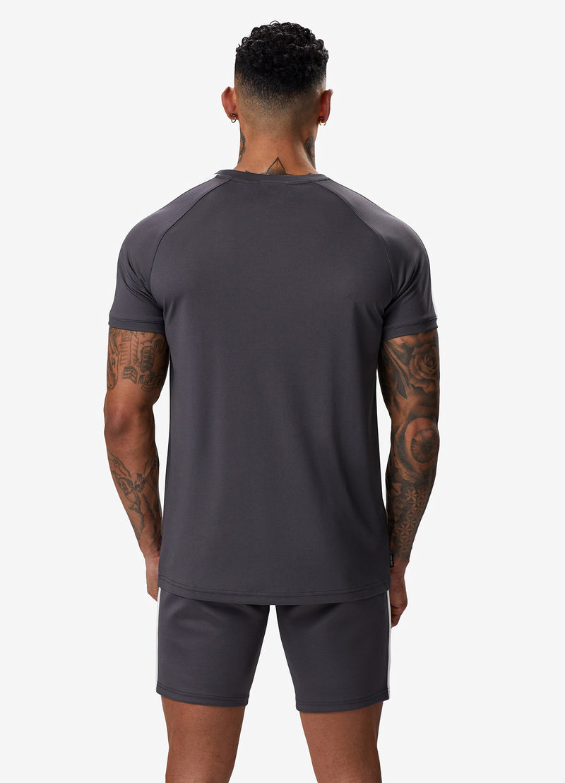 Gym King Core Plus Poly Tee - Graphite