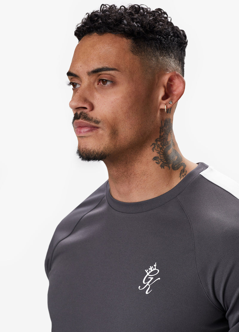 Gym King Core Plus Poly Tee - Graphite