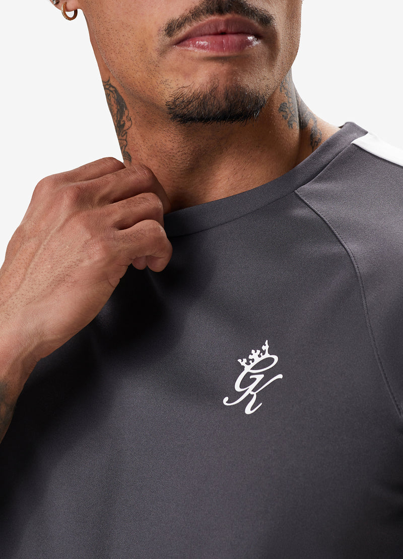 Gym King Core Plus Poly Tee - Graphite