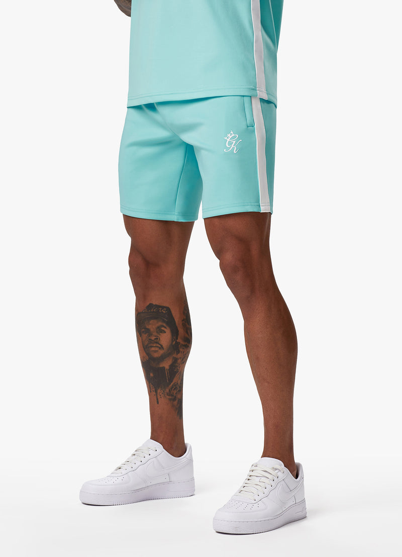 Gym King Core Plus Poly Short - Aqua Blue