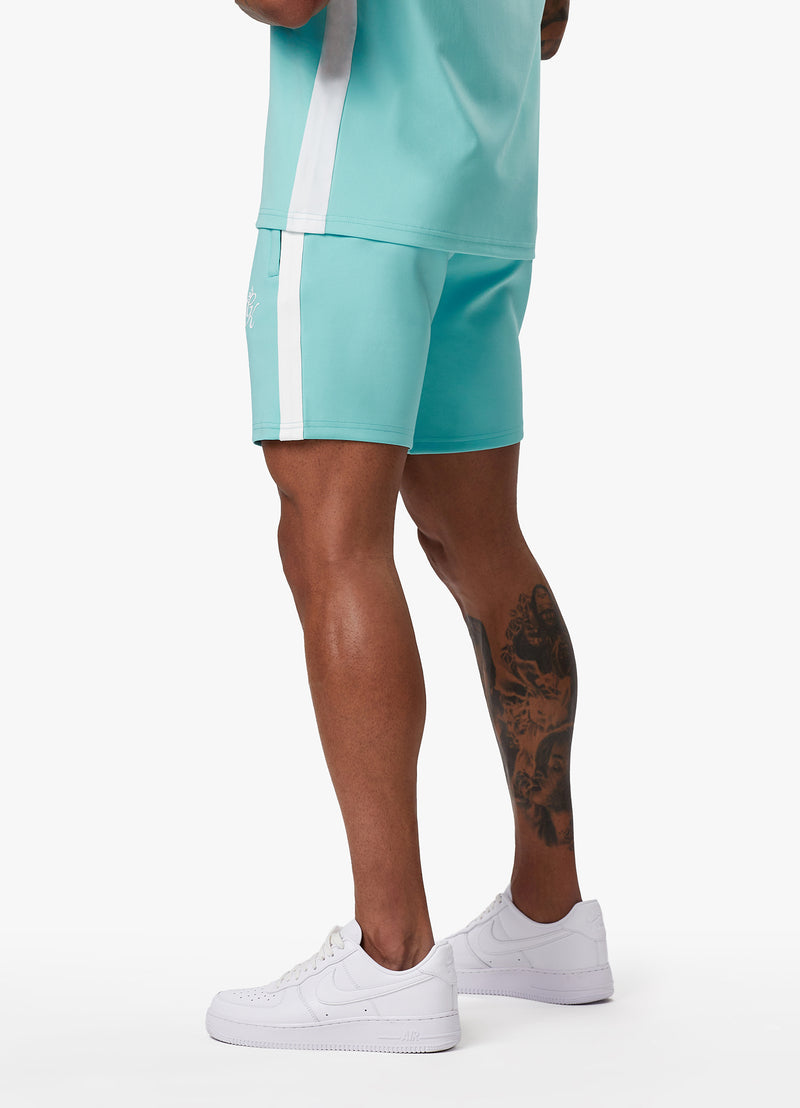 Gym King Core Plus Poly Short - Aqua Blue