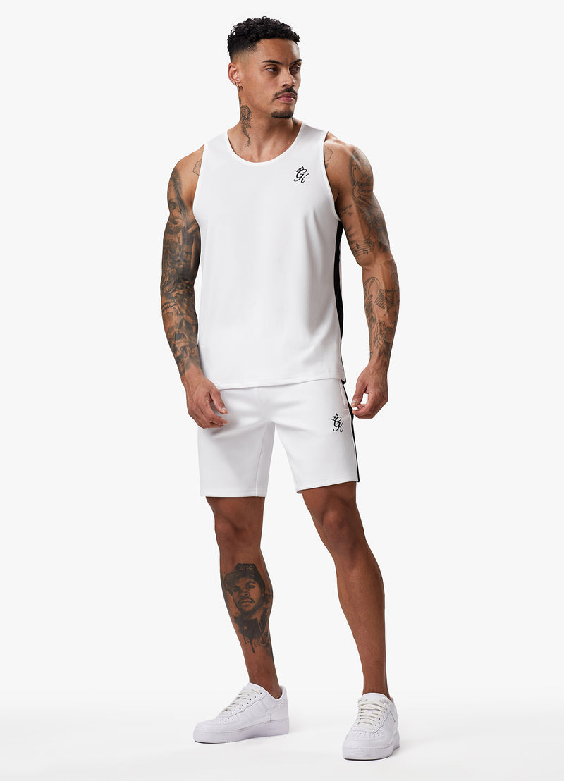 Gym King Core Plus Poly Vest - White