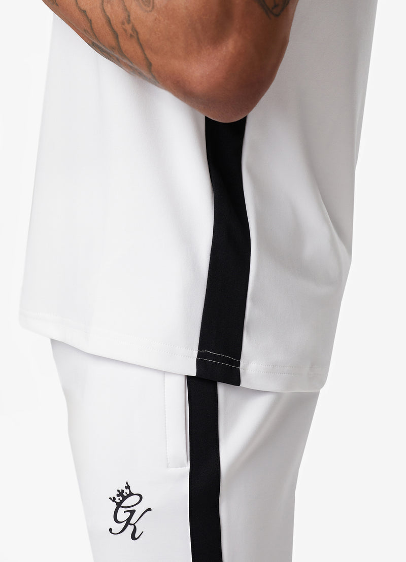 Gym King Core Plus Poly Vest - White
