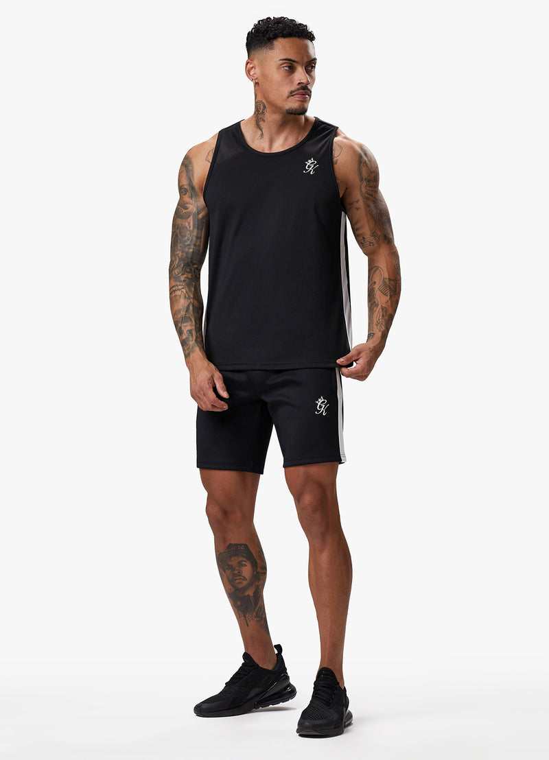 Gym King Core Plus Poly Vest - Black