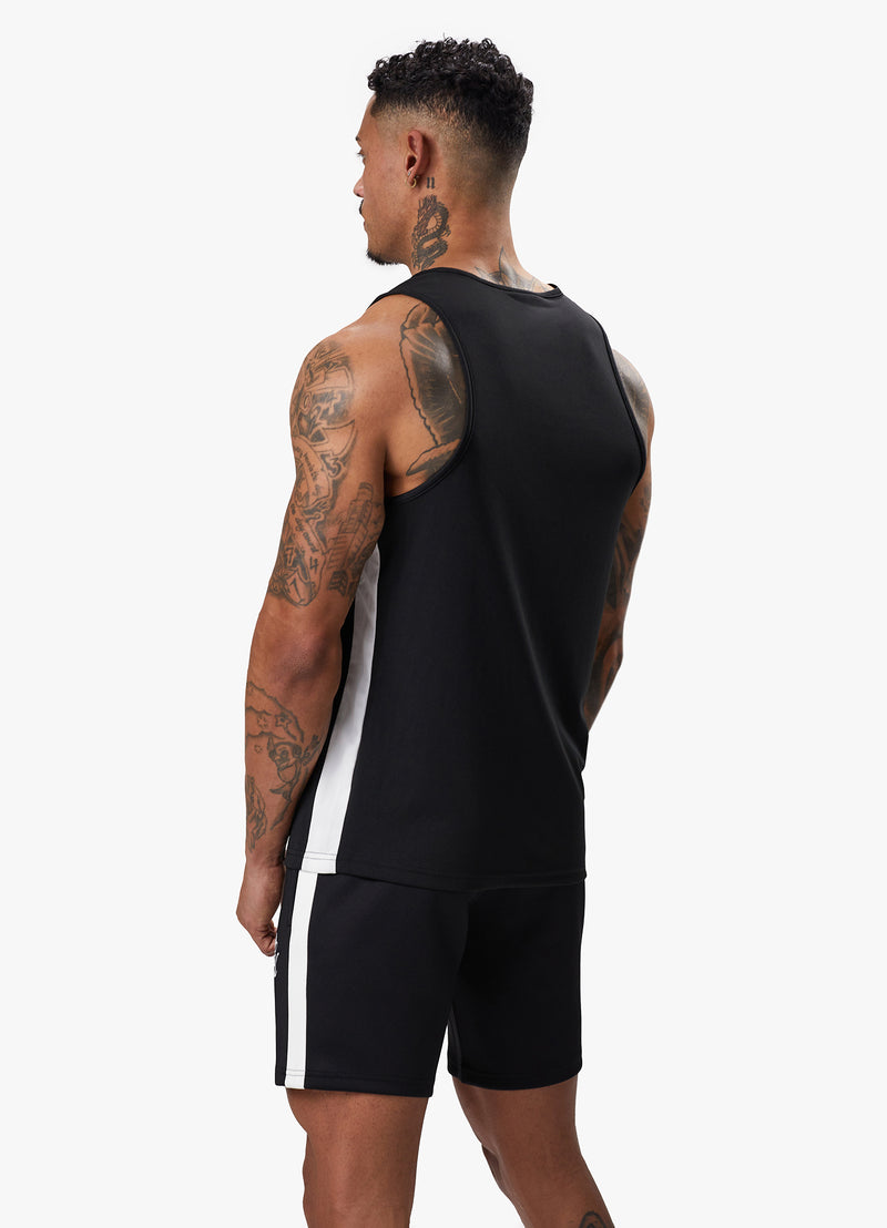 Gym King Core Plus Poly Vest - Black