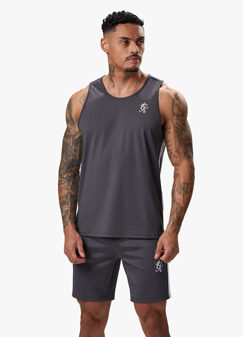 Gym King Core Plus Poly Vest - Graphite