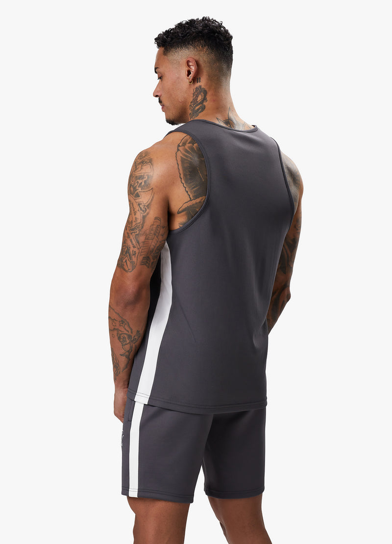 Gym King Core Plus Poly Vest - Graphite