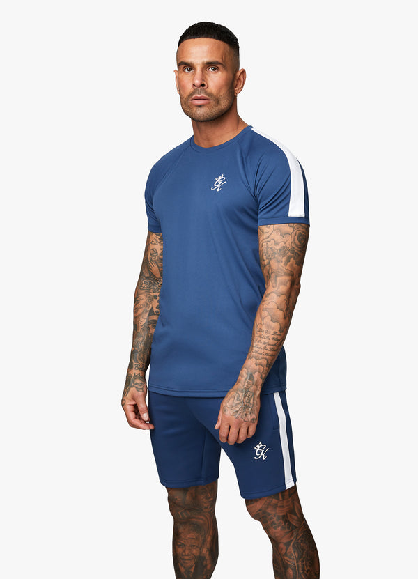 Gym King Core Plus Poly Tee - Moonlight Blue