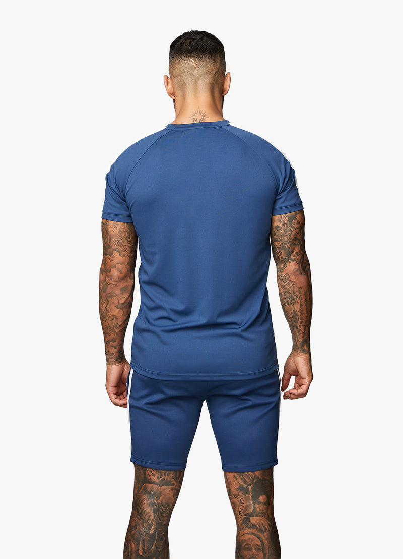 Gym King Core Plus Poly Tee - Moonlight Blue