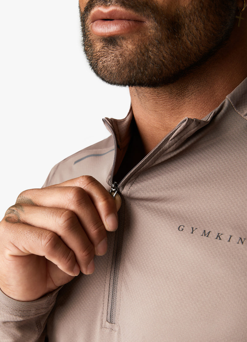 Gym King Covert 1/4 Zip Funnel - Iron