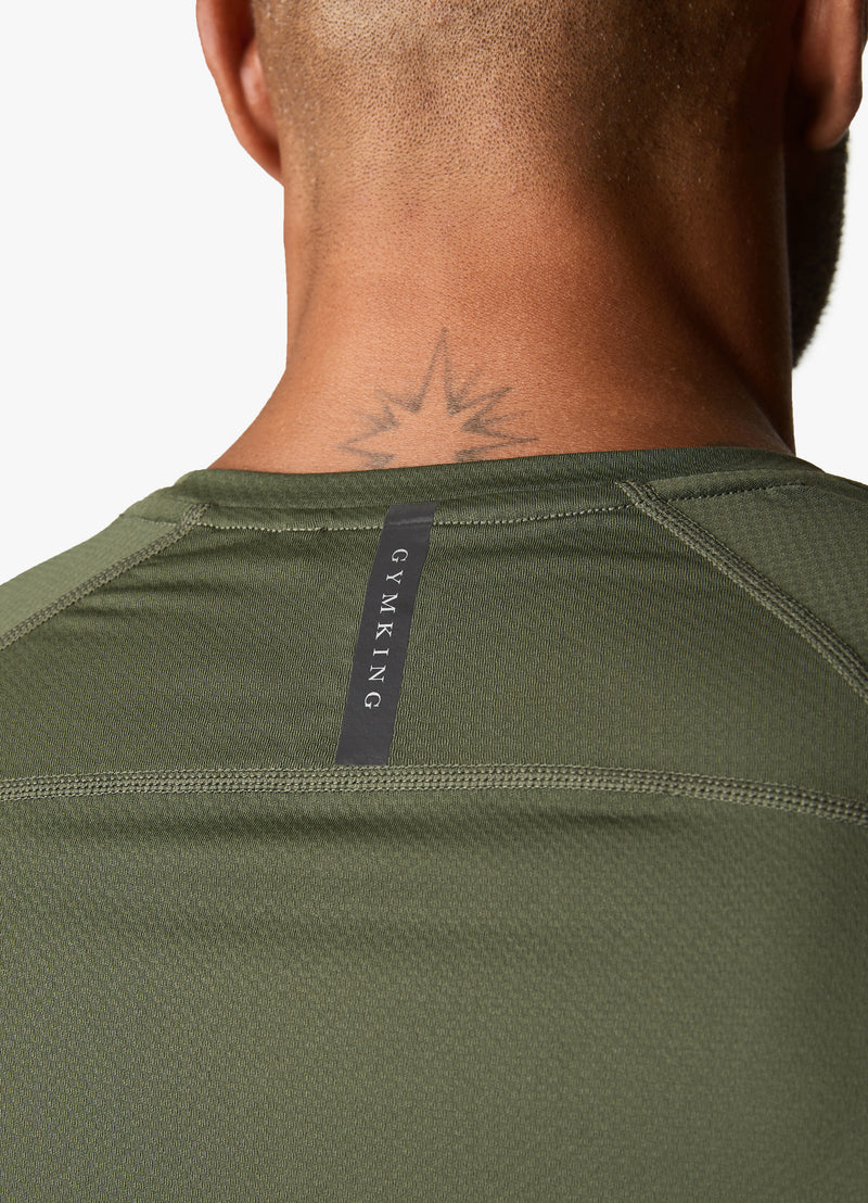 Gym King Covert SS Tee - Khaki