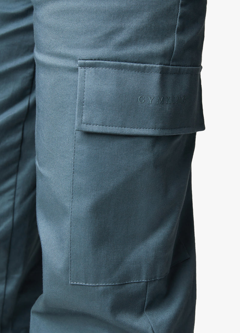 Gym King Woven Cargo Pant - Storm Blue – GYM KING