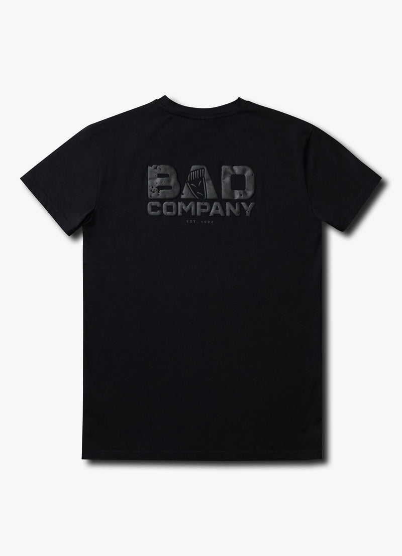 Gym King Bad Company Jersey Tee - Black/Black