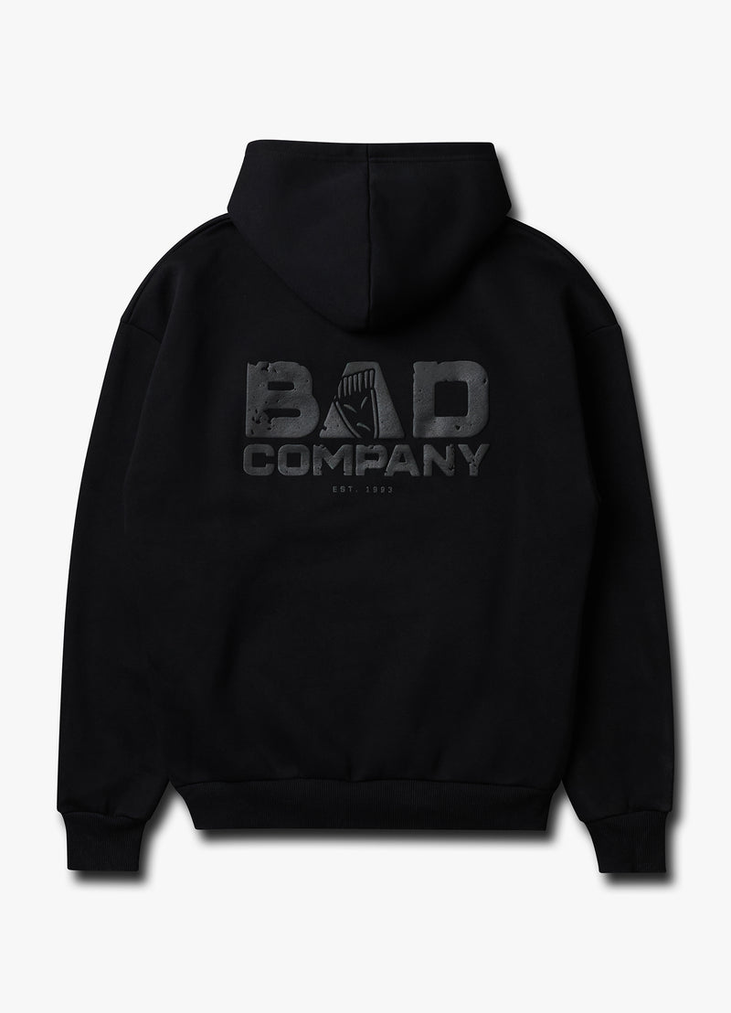 Gym King Bad Company Fleece Hood - Black/Black