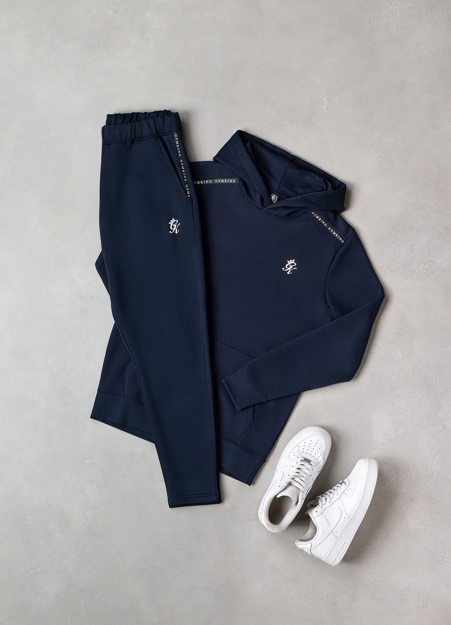 Gym King Taped Fleece Jogger - Navy