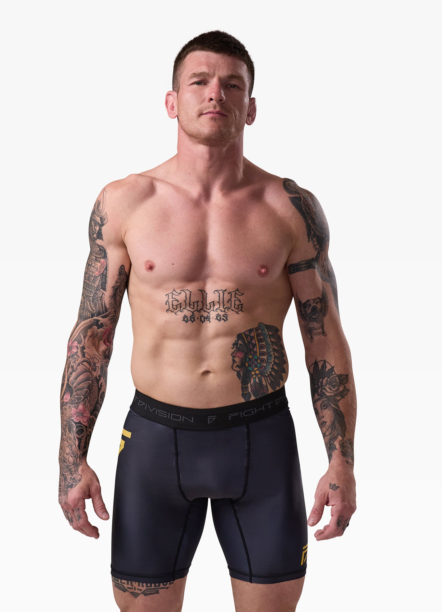 Gym King Sovereign Vale Tudo Compression Short - Black / Gold
