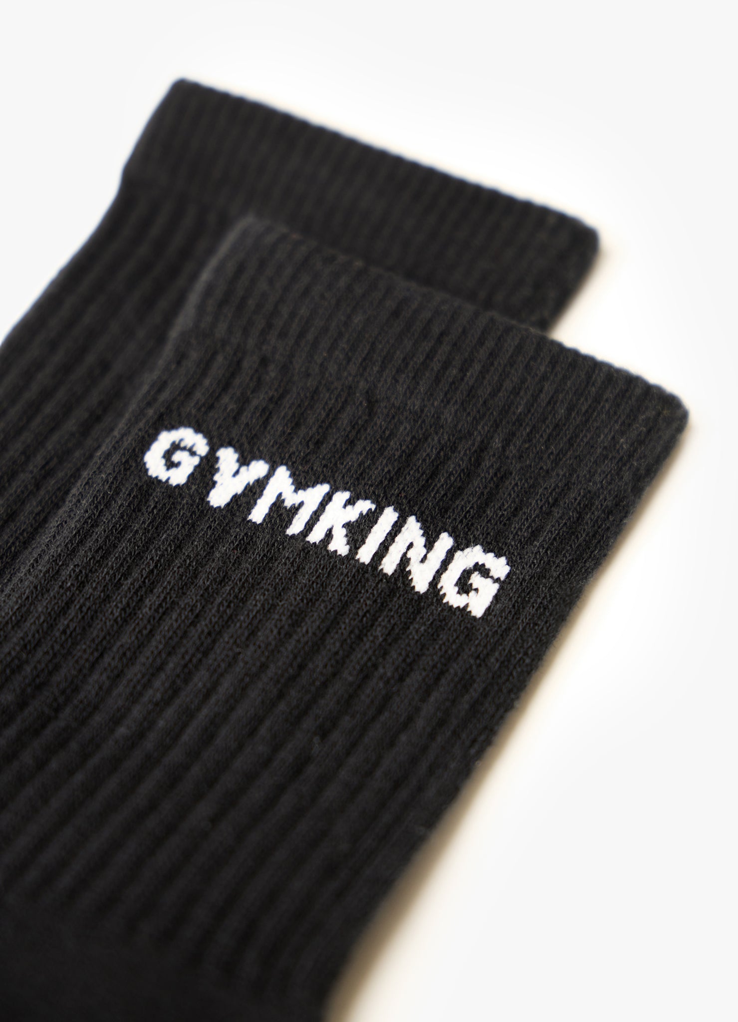 Gym King Linear Crew Sock (2pk) - Black