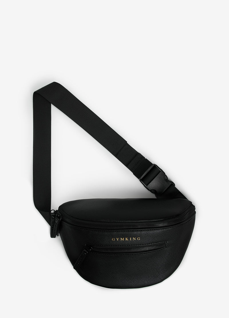 Gym King Debossed Belt Bag - Black