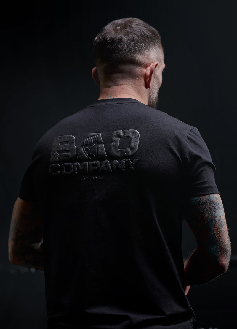 Gym King Bad Company Jersey Tee - Black/Black