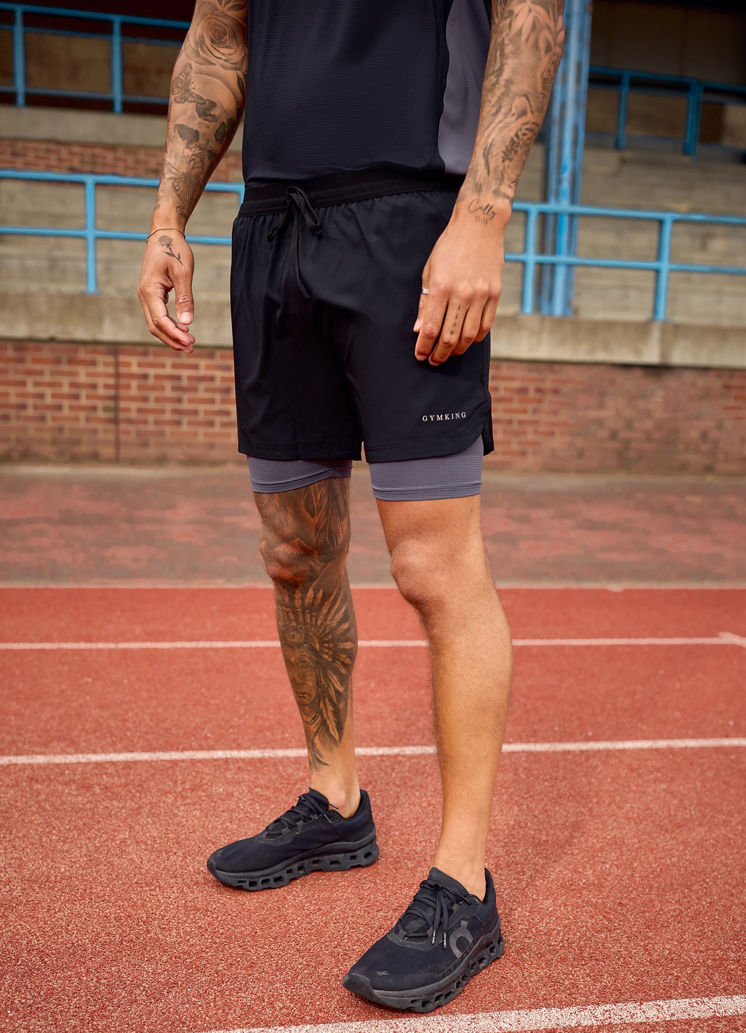 Gym King Progress 2-In-1 Short - Black/Graphite