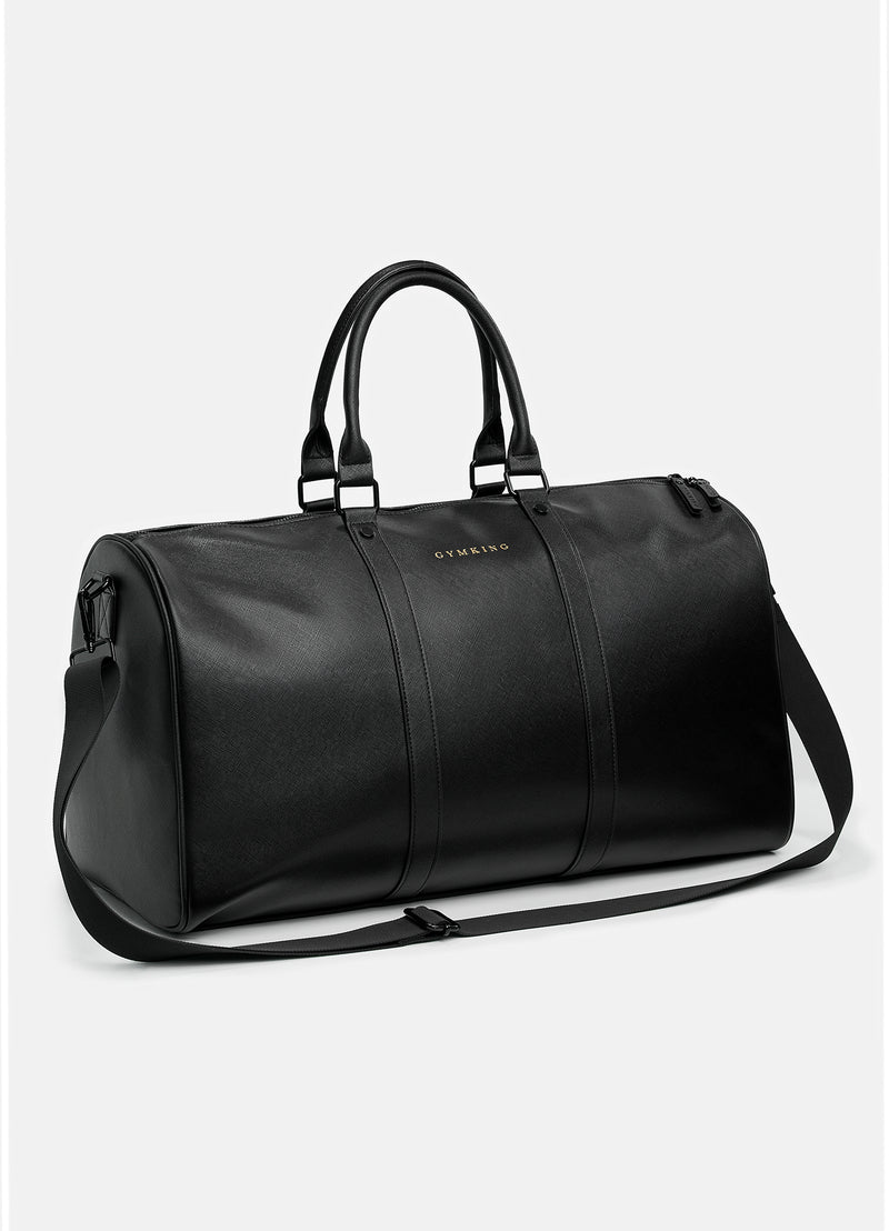 Gym King Faux Leather Holdall - Black