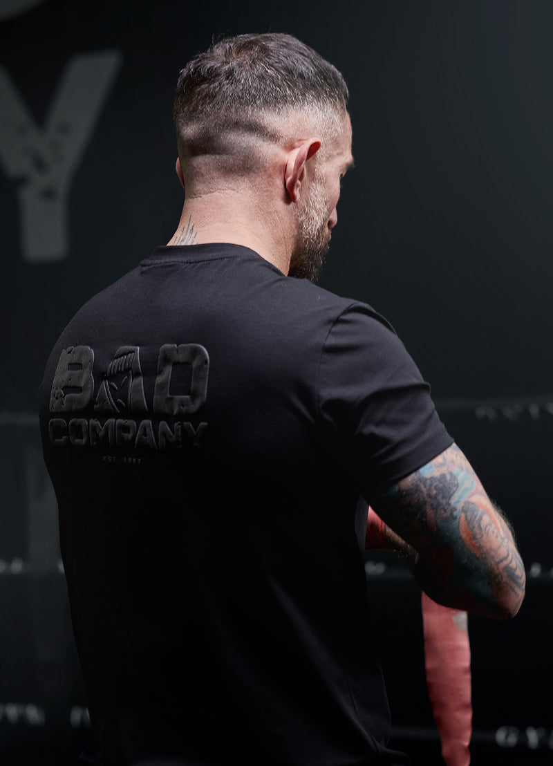 Gym King Bad Company Jersey Tee - Black/Black