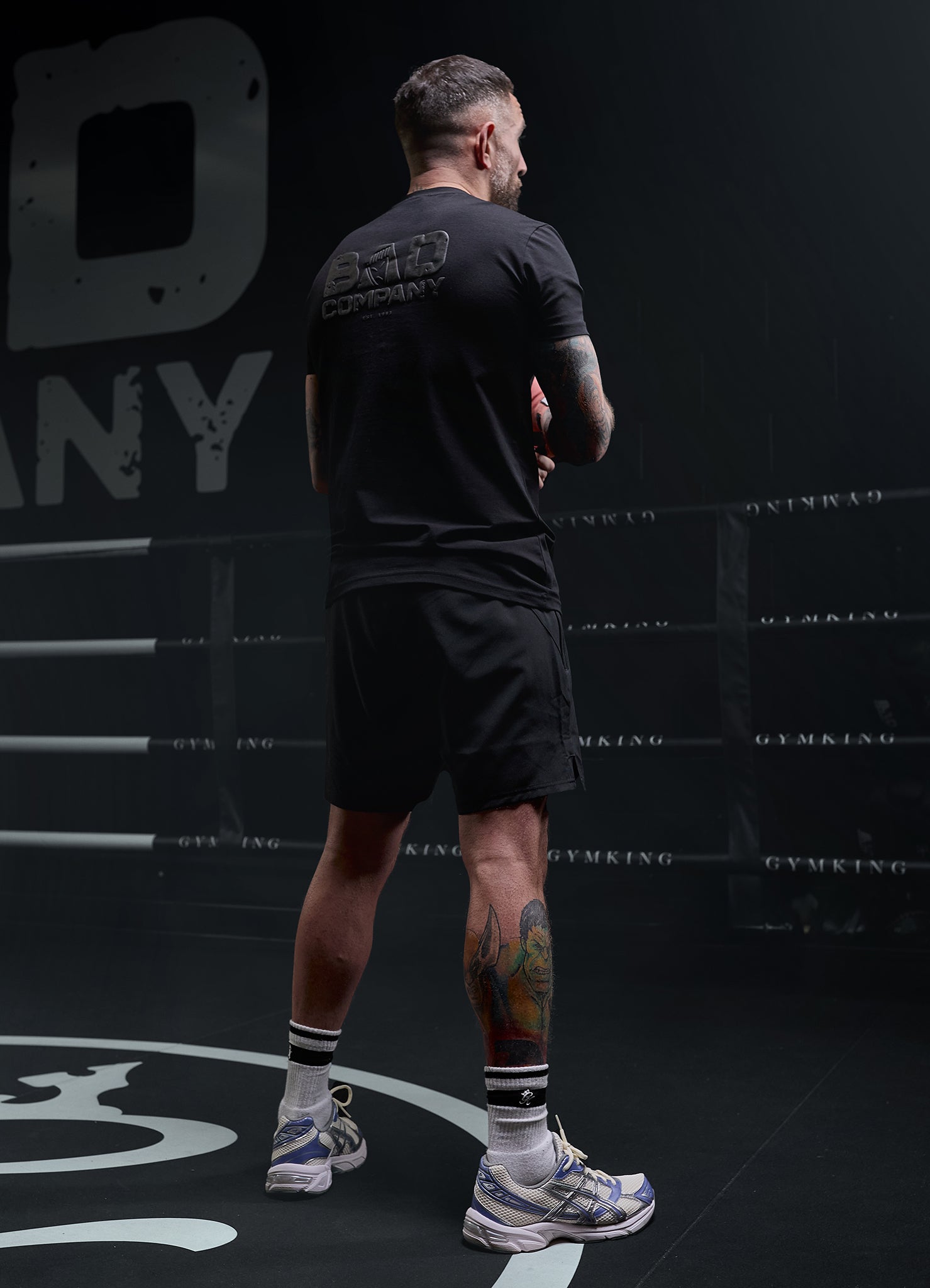 Gym King Bad Company Jersey Tee - Black/Black