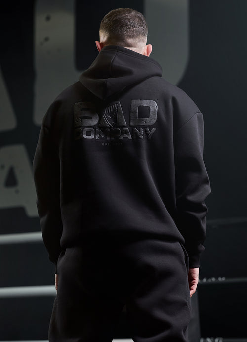 Gym King Bad Company Fleece Hoodie - Black/Black