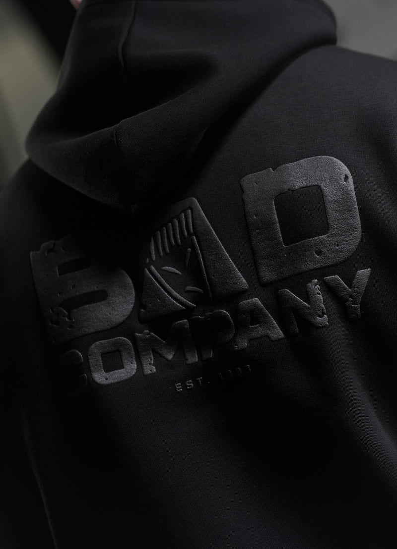 Gym King Bad Company Fleece Hood - Black/Black