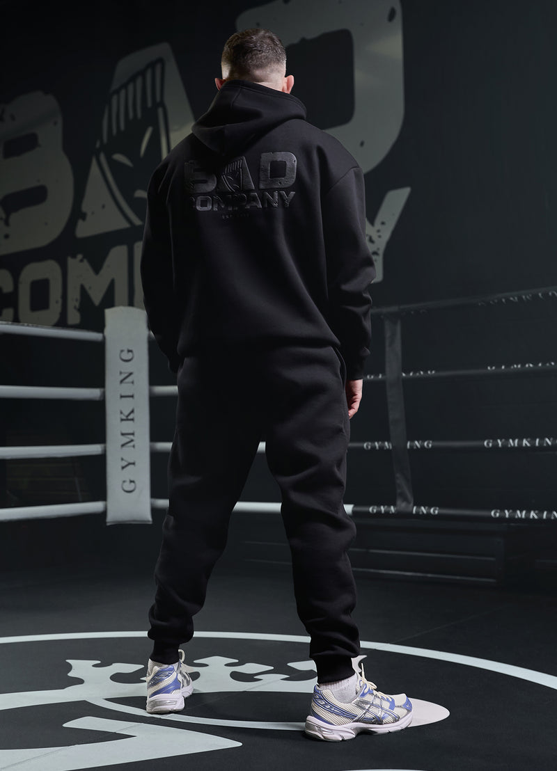 Gym King Bad Company Fleece Hood - Black/Black