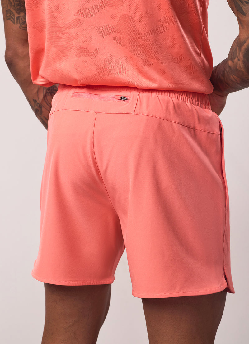 Gym King Relentless 4" Short - Coral Punch