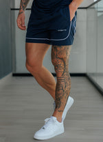 Gym King Core Piped Short - Navy thumbnail
